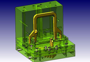 原子力部品・タイプレートの鋳造（CAD画面）